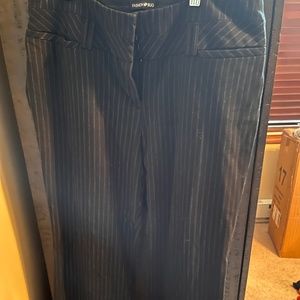 Dress pants black pinstripe